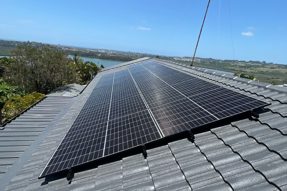 Image of solar panels on a residential rooftop in NSW.