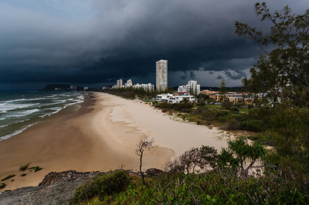 Image of a storm over the Gold Coast.